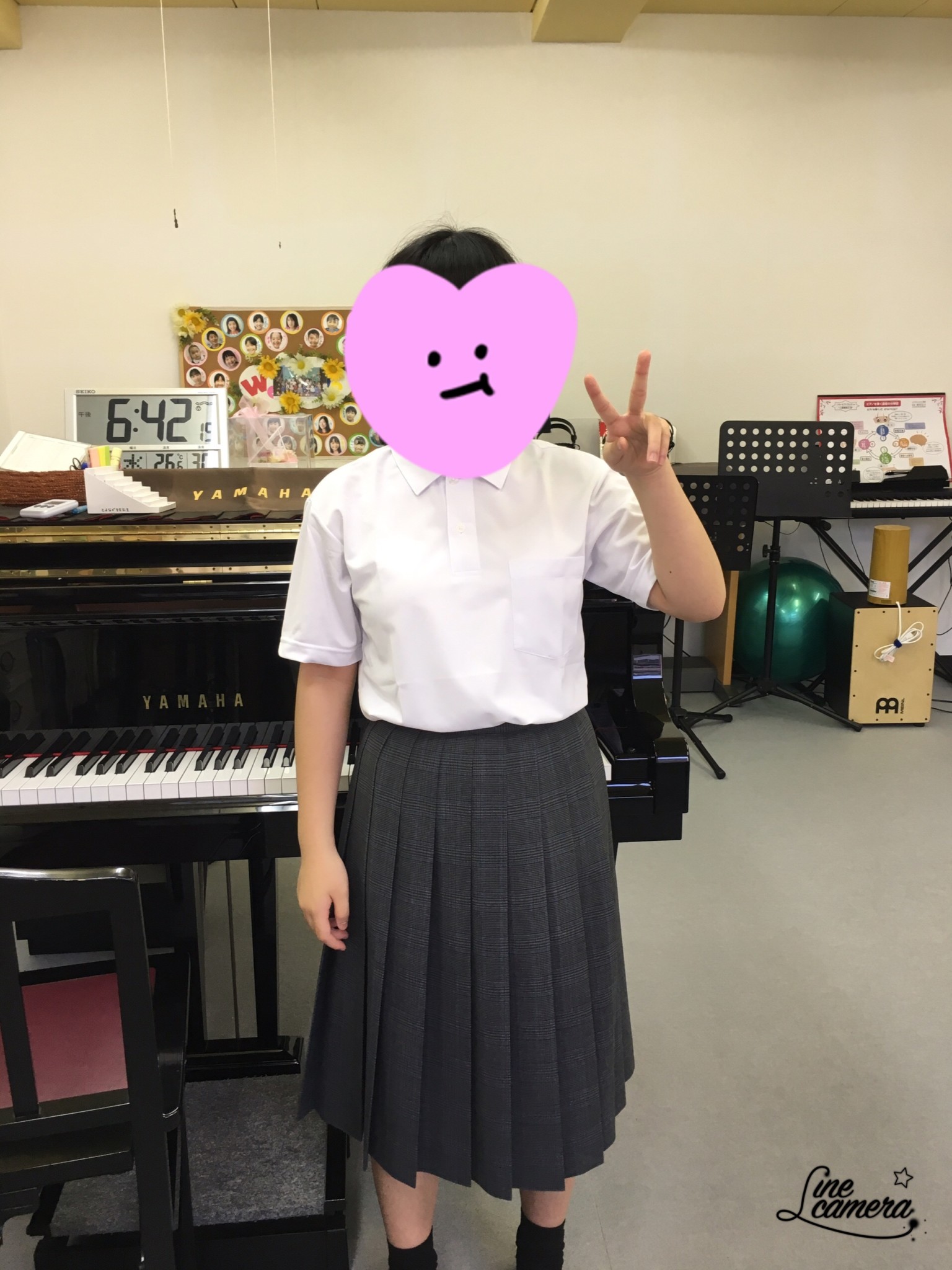 制服姿╰(*´︶`*)╯♡ - 北九州市八幡西区のピアノ教室